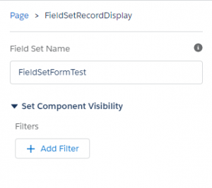 Lightning Field Set Record Display Component